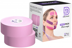 Кинезио тейп BBTape 2,5см*5м FACE PACK ICE SILK