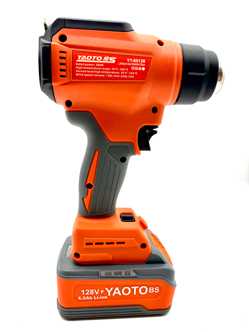 Строительный фен Yaoto BS-65128VF, полупрофессиональный, мощность 2000 Вт, 550 °С