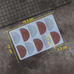 Силиконовый мат для отливки шоколада «Веер»