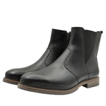 651511 полусапоги мужские черные