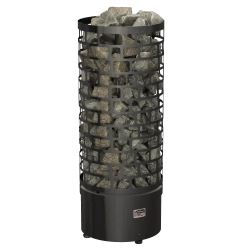 SAWO Электрическая печь Aries напольная, без пульта, без блока мощности, 9,0 кВт, черная, артикул ARI6-90NS-BL-P-C