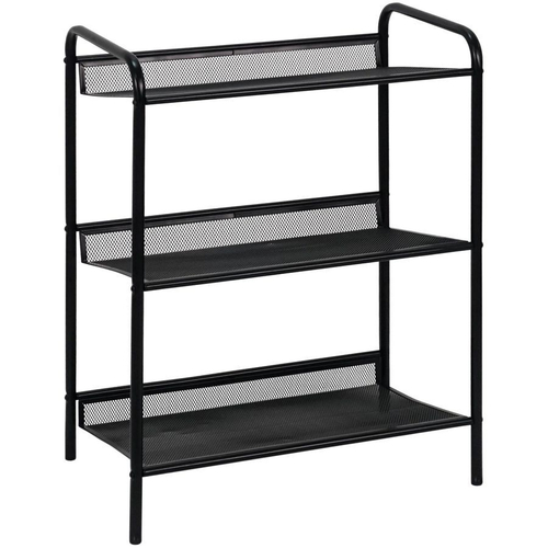 ПОДСТАВКА Д/ОБУВИ ЗМИ ЖЕНЕВА-13 ЧЕРНЫЙ 3-Х ПОЛОЧНАЯ Ж13Ч