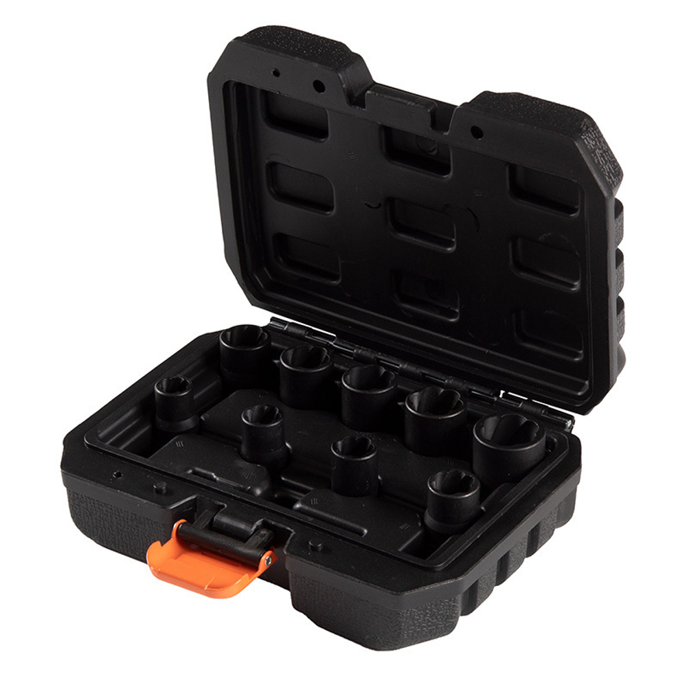 AFFIX (AF10930010C) Набор торцевых головок для поврежденных гаек и болтов, 10-19 мм, кейс, 10 предметов