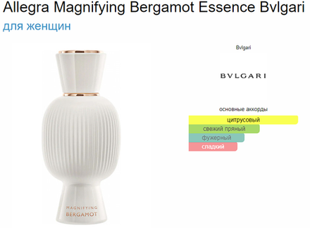 Bvlgari Allegra - Magnifying Bergamot 40ml (Коробка парфюма без слюды, парфюм новый, распаковка для фото)