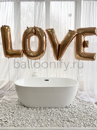 Набор шаров из Фольгированных букв "Love"