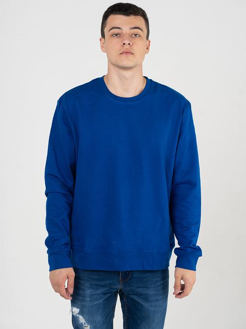 Свитшот ПРЕМИУМ синий с начесом