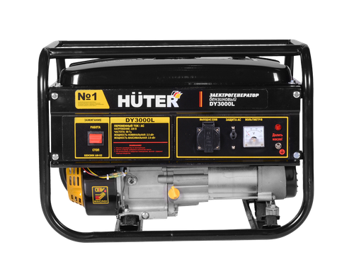 Портативный бензогенератор HUTER DY3000L - [2,5 кВт / 220V]
