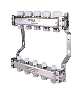 Коллекторные блоки Valtec VTc.582.EMNX для радиаторного отопления (нерж.сталь)