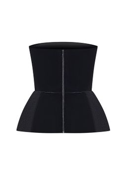 Топ корсетный из бархата с баской