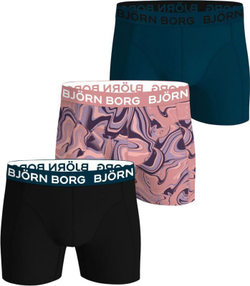 Мужские спортивные боксеры Björn Borg Cotton Stretch 3P - разноцветный