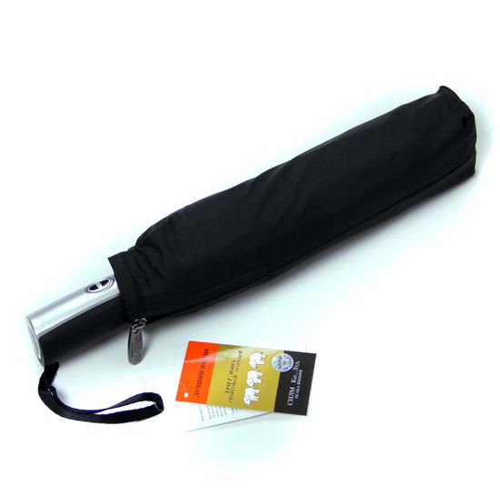 Мужской зонт Три Слона Черный - Полный автомат 710