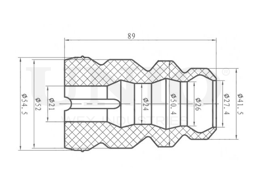 Отбойник переднего амортизатора UNIO DUC-40017