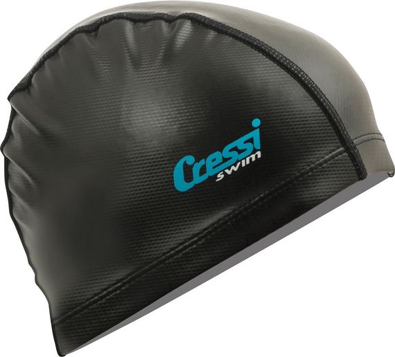 Шапочка нейлоновая для плавания Cressi PV Coated Cap черная