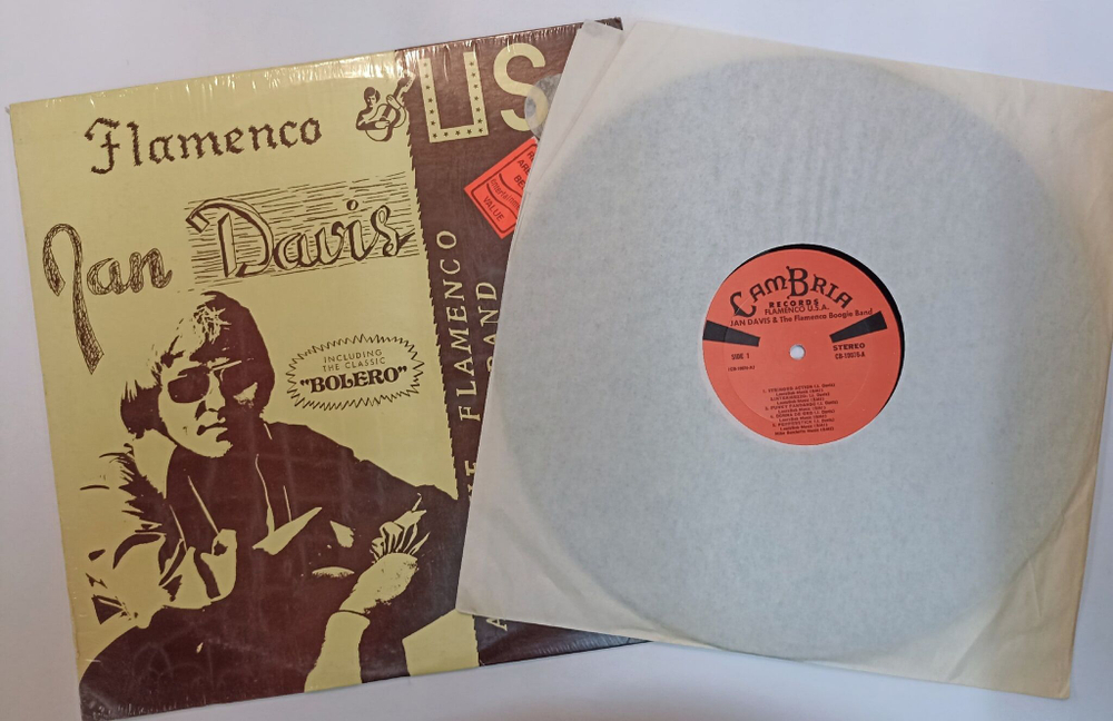 Винтажная виниловая пластинка LP Jan Davis And The Flamenco Boogie Band Flamenco USA (USA 1972)