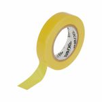 Изолента ПВХ 0,13х15мм, 20м, желтая KRANZ