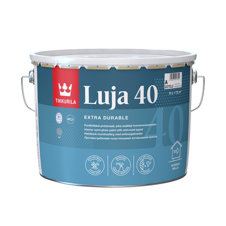 Краска акрилатная Luja 40 (Луя 40) TIKKURILA 9л бесцветный (база С)