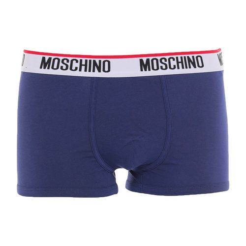 Мужские трусы боксеры синие Moschino