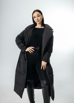 Длиный пуховик с наполнителем - БиоПух