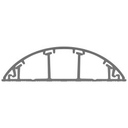 Кабель-канал ЭРА KK-70-16-FLG напольный светло-серый RAL 7035 70х16мм 42м | Кабель-канал напольный