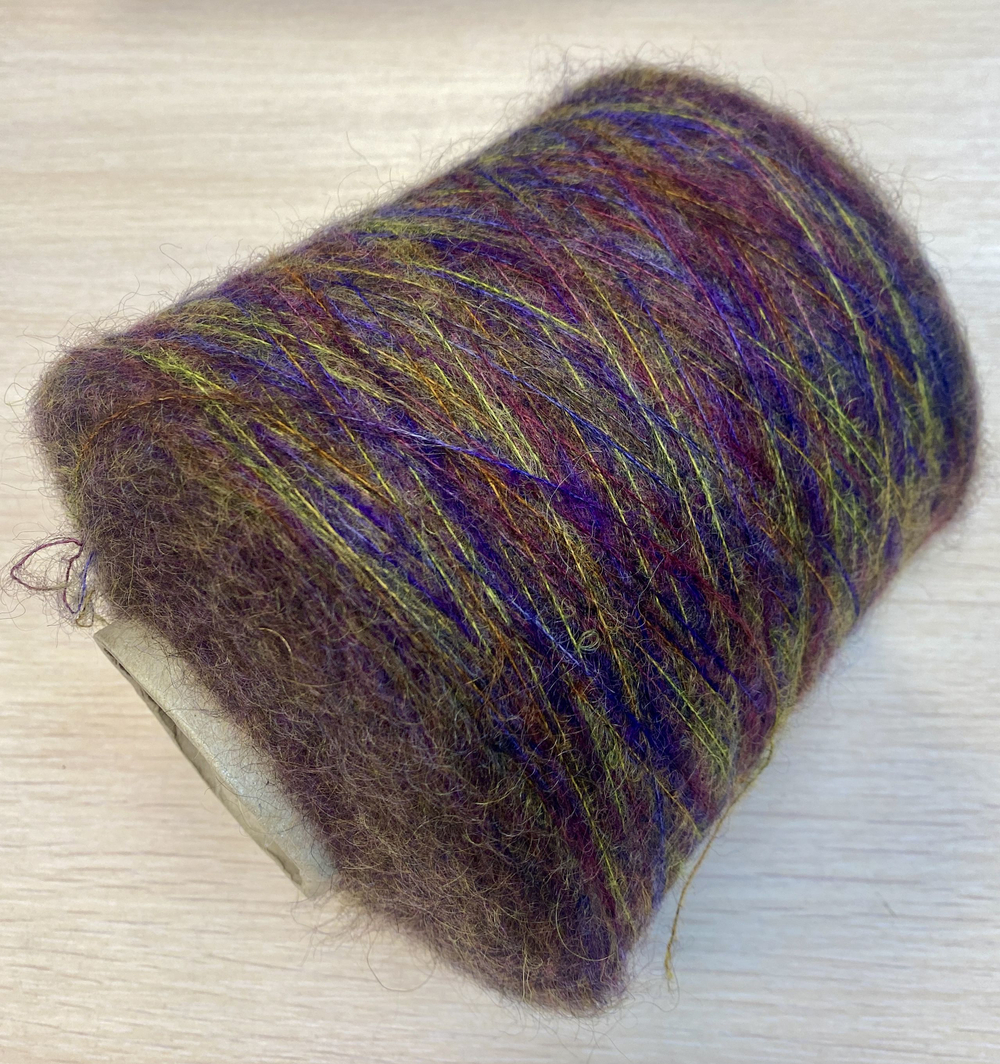 Пряжа на бобине (Италия) 125г. 50% мохер 20% шерсть 30% п/а 100г-1000м