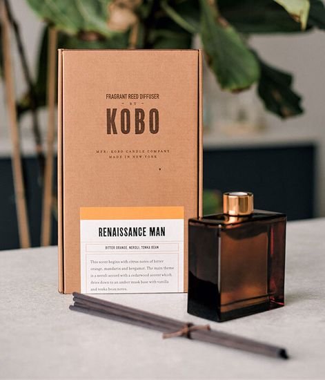 Renaissance Man, комнатный диффузор с палочками Woodblock, Kobo Candles