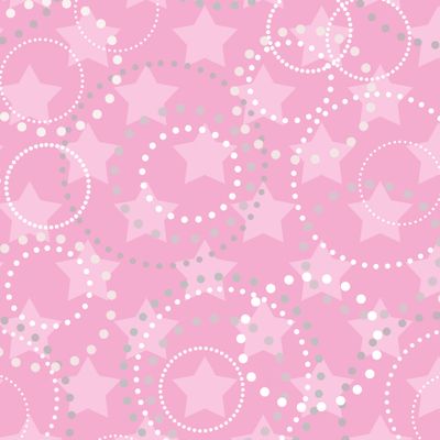 розовый звездный узор с кругами и кольцами в горошек