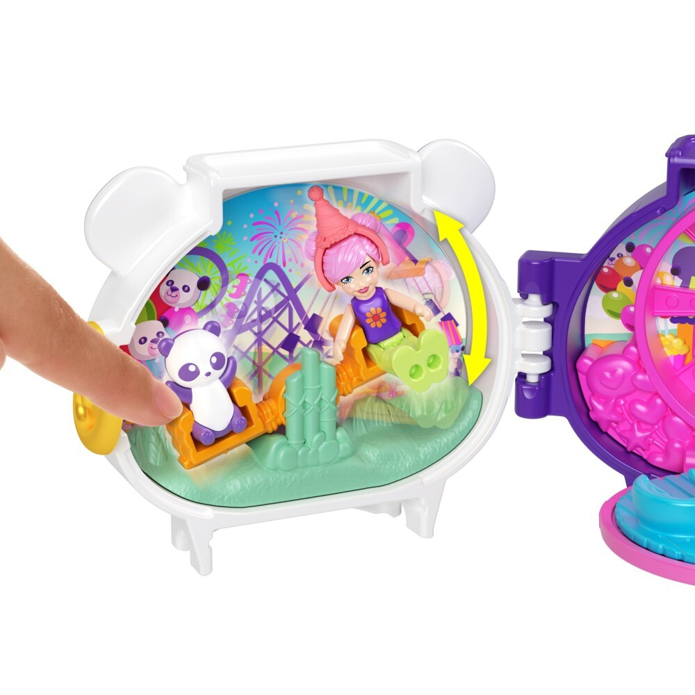 Polly Pocket - PANDA компактный набор с куклой + аксессуары HRD38