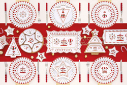 Блюдо для торта с лопаткой 32см Easy Life Рождественская карусель