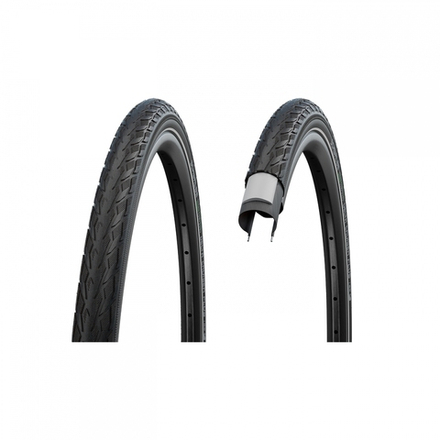 Покрышка 28x2.00 (50-622) 05-11159240.01 DELTA CRUISER PLUS PunctureGuard B/B-RT (светоотр полоса) GREEN HS431 SCHWALBE