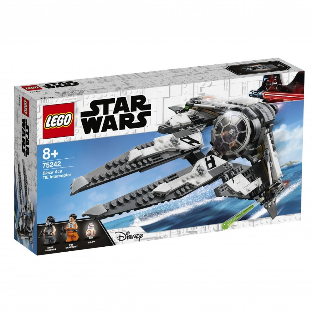 LEGO Star Wars: Перехватчик TIE Чёрного аса 75242 — Black Ace TIE Interceptor — Лего Звездные войны Стар Ворз