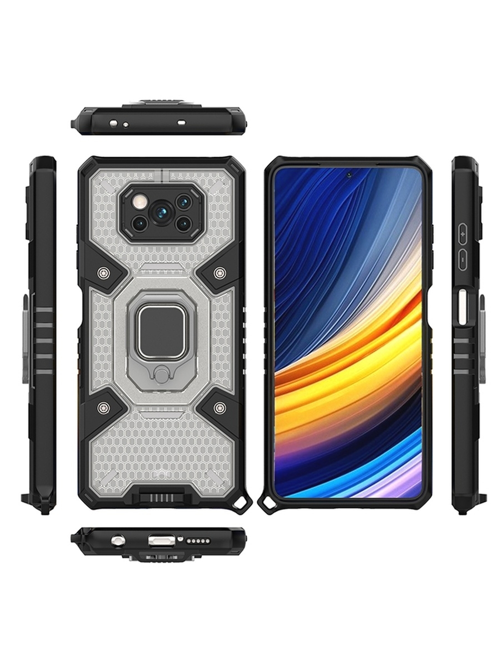 Противоударный чехол с Innovation Case с защитой камеры для Xiaomi POCO X3 PRO  / X3 NFC