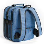 Фоторюкзак трансформер сумка для ручной клади Pobedabags Advanced 36х30х27/20 синий