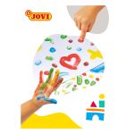 Краски пальчиковые JOVI (Испания), 6 цветов по 125 мл, на водной основе, в баночках, 560/S