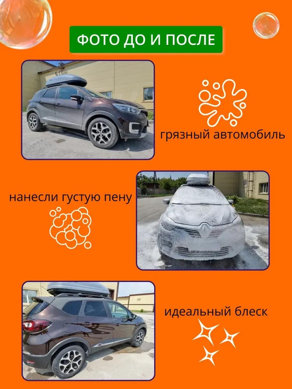 Автошампунь для бесконтактной мойки 20 литров концентрат