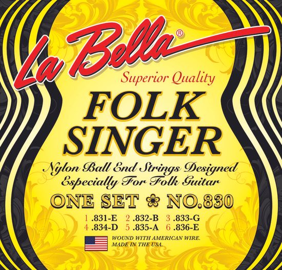 Струны для классической и фолк гитары LA BELLA 830