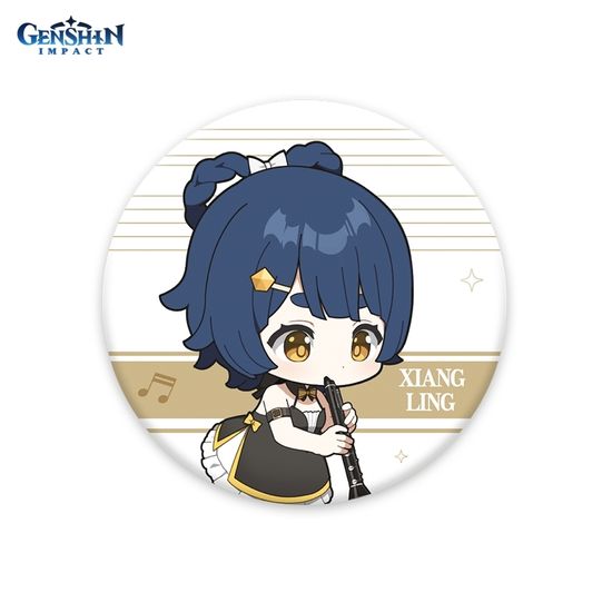 Значок Genshin Concert Melodies of an Endless Journey Chibi Character Badge Xiangling 6974096538676