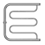 Полотенцесушитель MIXLINE SIMPLE PM1 50х50 1''