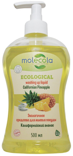 СРЕДСТВО MOLECOLA ЭКОЛОГИЧНОЕ Д/МЫТЬЯ ПОСУДЫ КАЛИФОРНИЙСКИЙ АНАНАС 0,5Л 9189