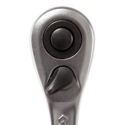 KING TONY (2773-55GS) Трещотка 1/4", 140 мм, 90 зубцов, флажковая с кнопкой