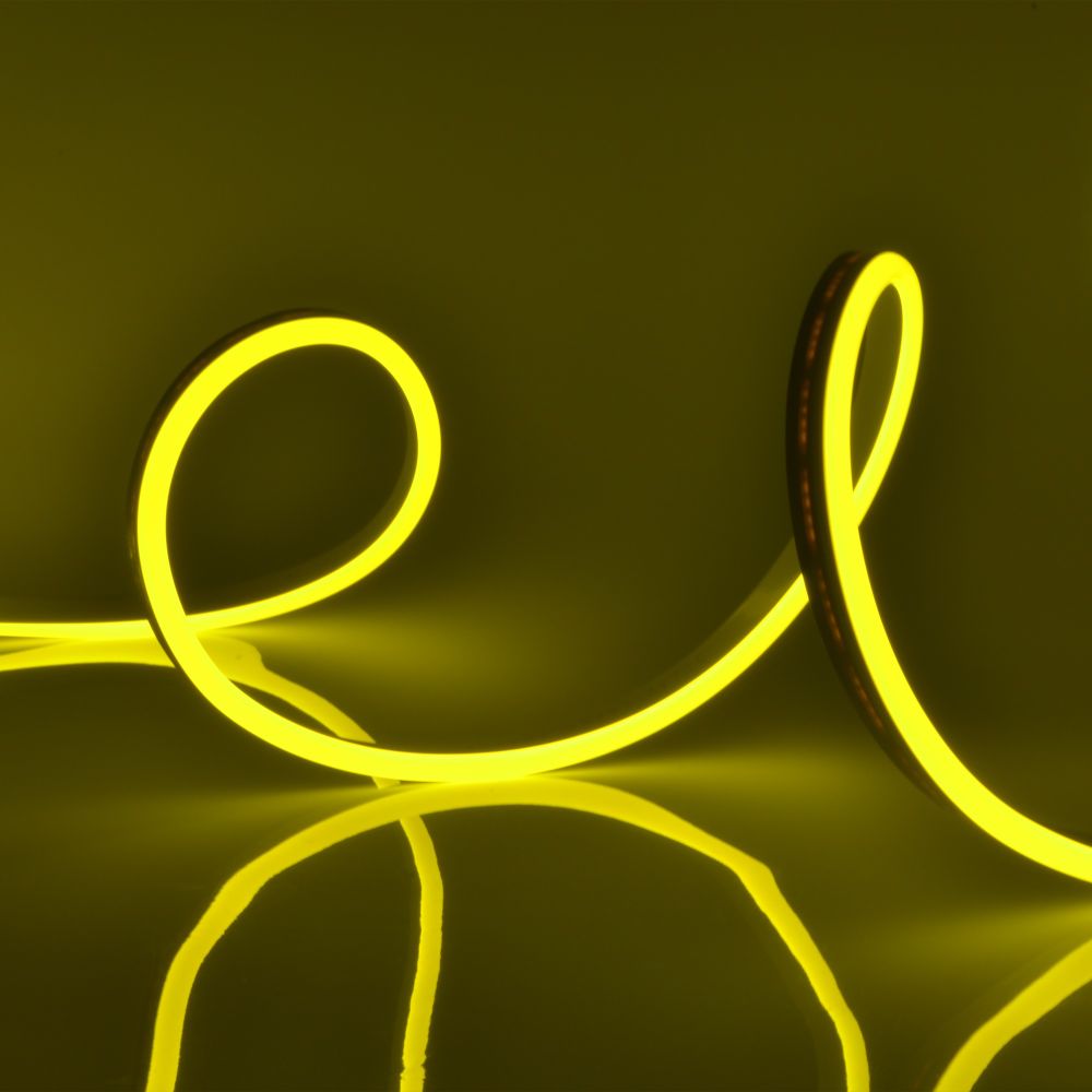 ULS-N11-2835-120LED-m-8mm-IP67-DC24V-10W-m-15M-YELLOW Светодиодная гибкая герметичная лента. NEON. Катушка 15м. в герметичной упаковке. Желтый свет. ТМ Uniel