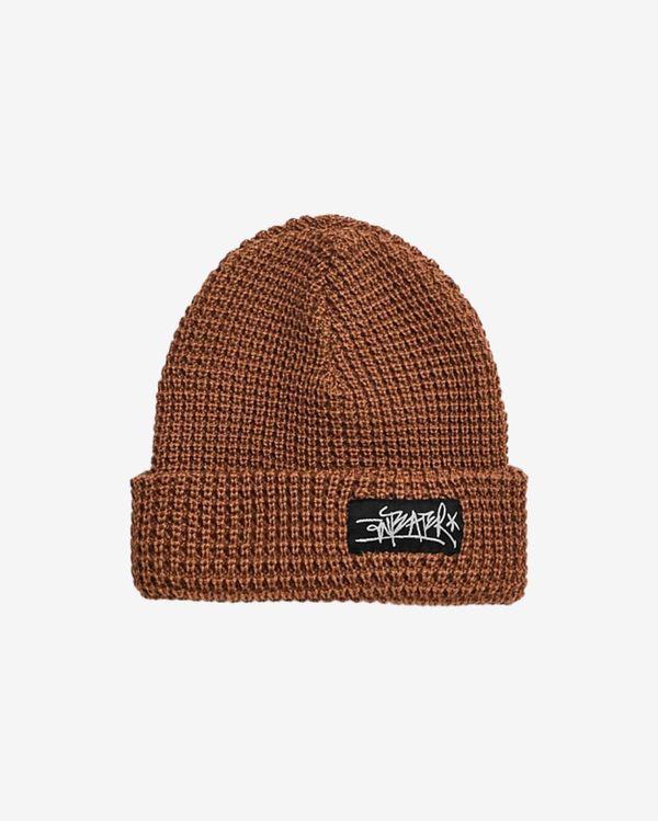 Шапка Waffle коричневая - фото 1