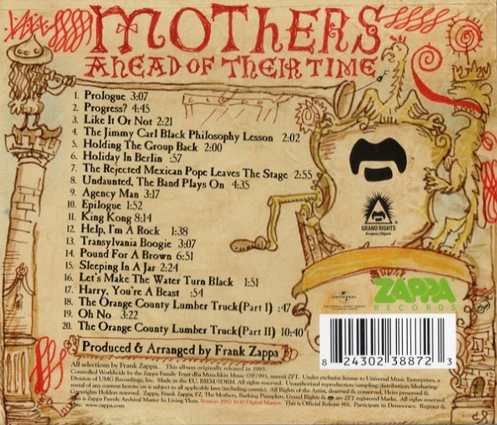 Zappa, Mothers Of Invention / Ahead Of Their Time (CD)