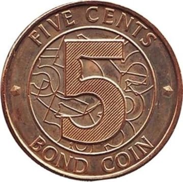 5 центов 2014 Зимбабве