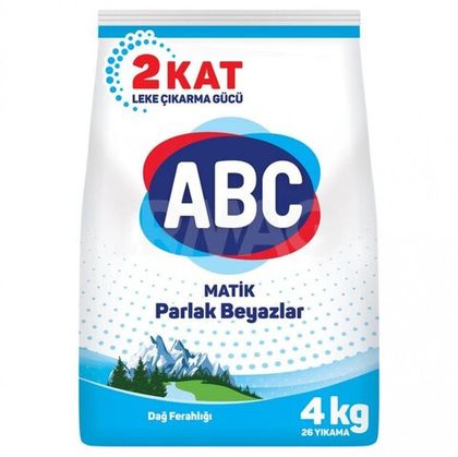 Порошок для стирки белья АВС Свежесть гор, 4 кг