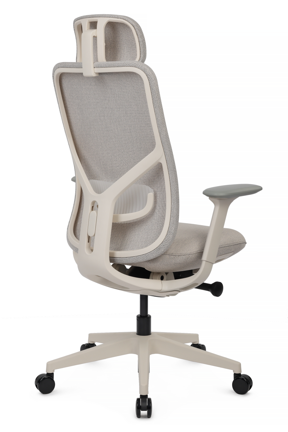 Кресло Riva Антлер EAN-001AW Белый пластик/Светло-бежевый