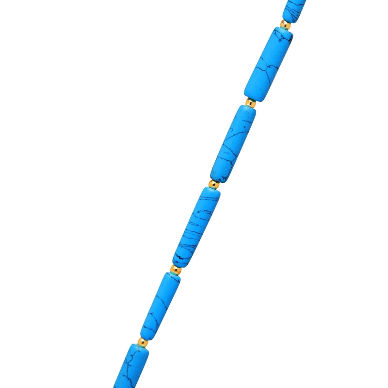 Колье Бирюзовые Трубочки