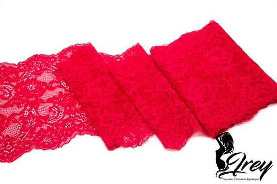 03-192 Кружево эластичное 16 см, красный