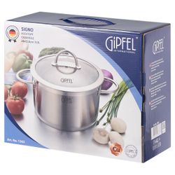 Кастрюля из нержавеющей стали Gipfel Signo 1363 24 см/5,7 л