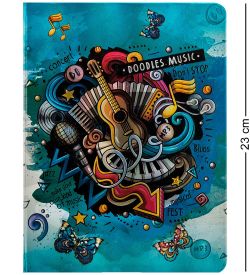 BM-01/1 Блокнот бол. «Звуки музыки» (3D твердая обложка)