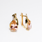 Серьги с розовым Ситалом